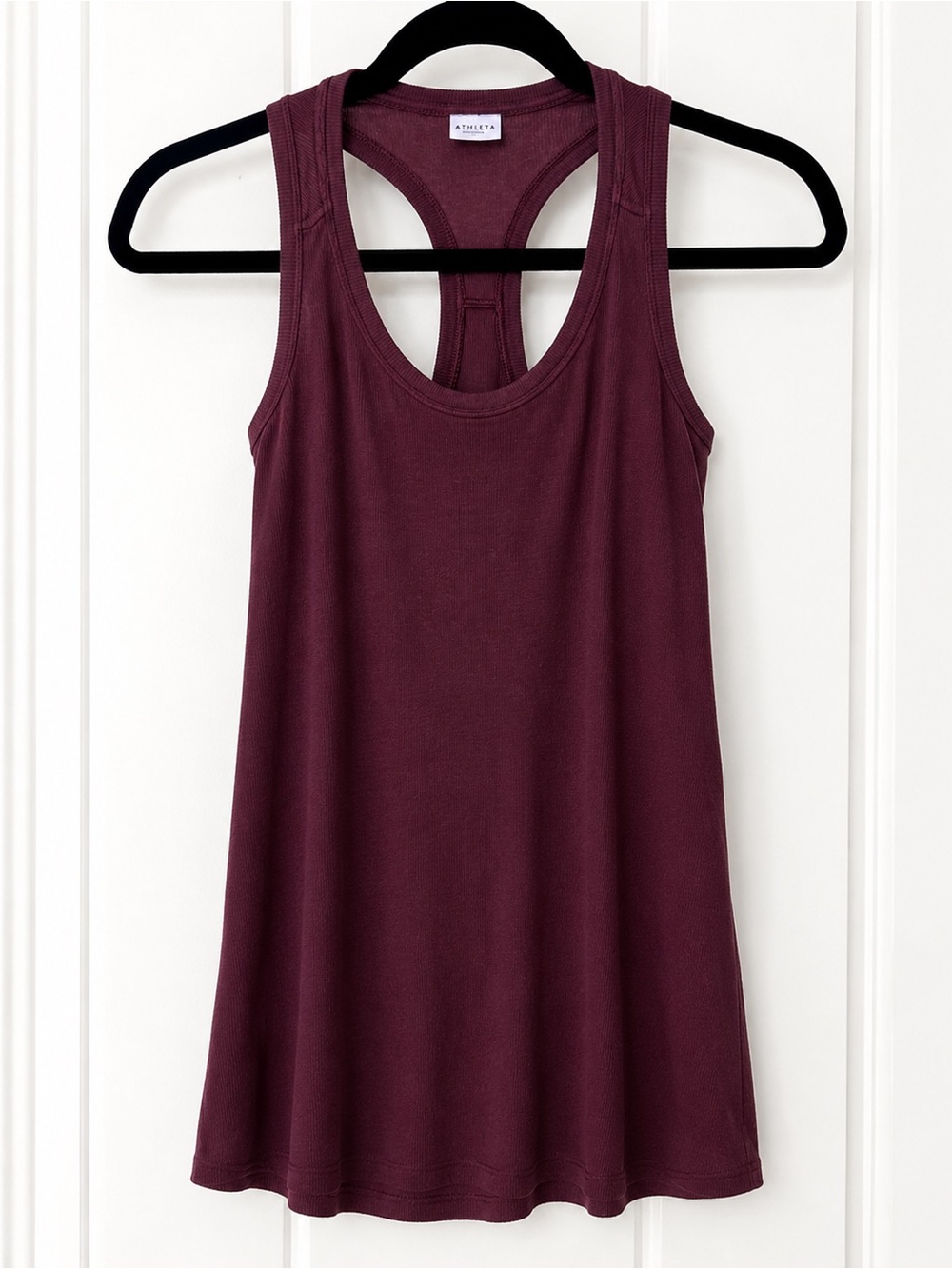 Athleta Maroon Racerback Tank Top Flowy Lightweight Athleisure Workout Gym